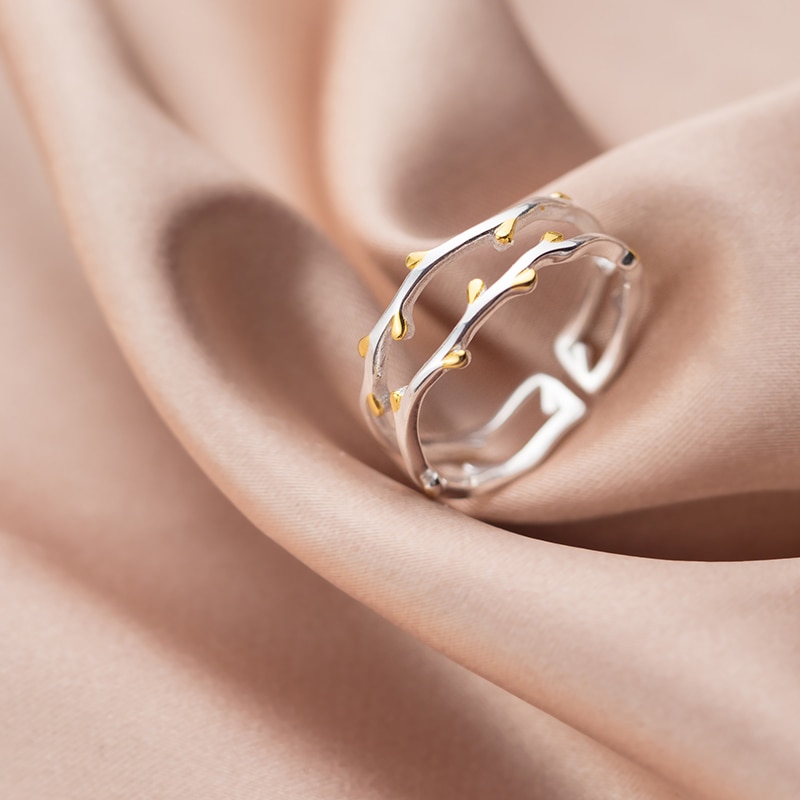 Romantische Charmante Tak Open Ring Voor Vrouwen Vintage Boho Knuckle Partij Ringen Gothic Punk Sieraden Cadeaus Voor Meisjes