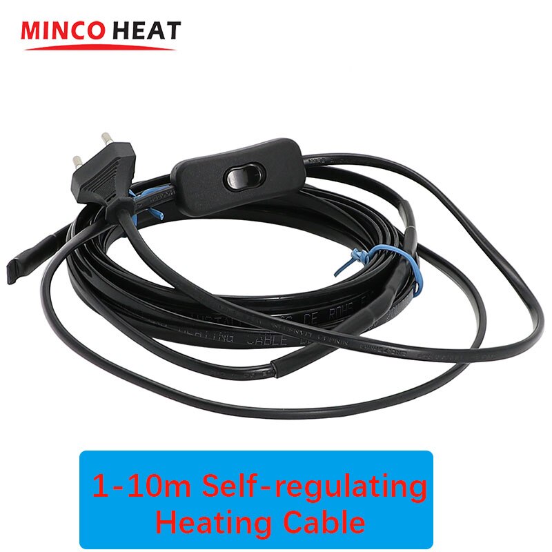 Heating Cable Self-regulating Heating Tape for Snow Melting/Roof Deicing Water Pipe Freeze Protection Heater for Home MINCO HEAT