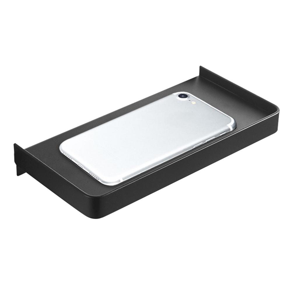 Porta telefono per carta igienica Porta carta in acciaio Mensola per telefono bastone su mensola a muro distributore di carta in rotolo antiscivolo per doccia da bagno