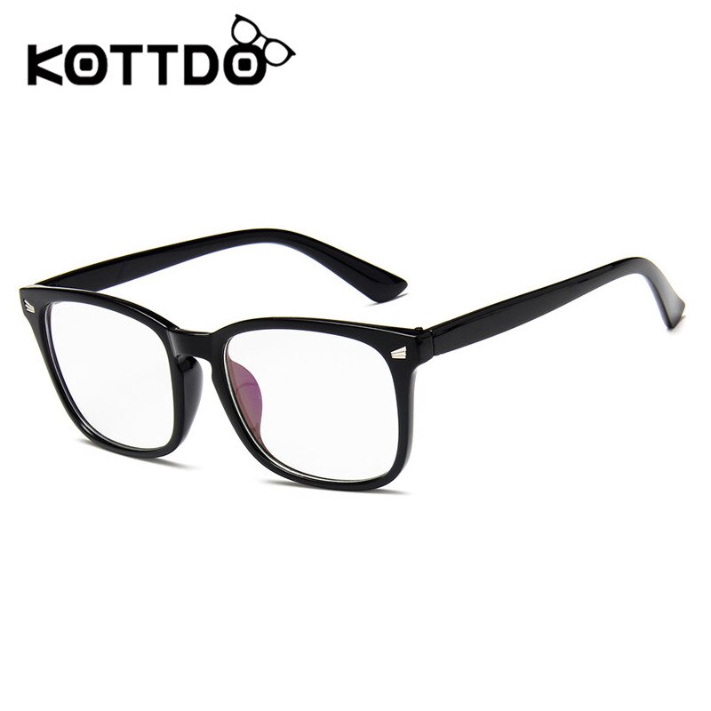 KOTTDO-gafas cuadradas clásicas para hombre y mujer, montura de plástico Retro, óptica, Uv400