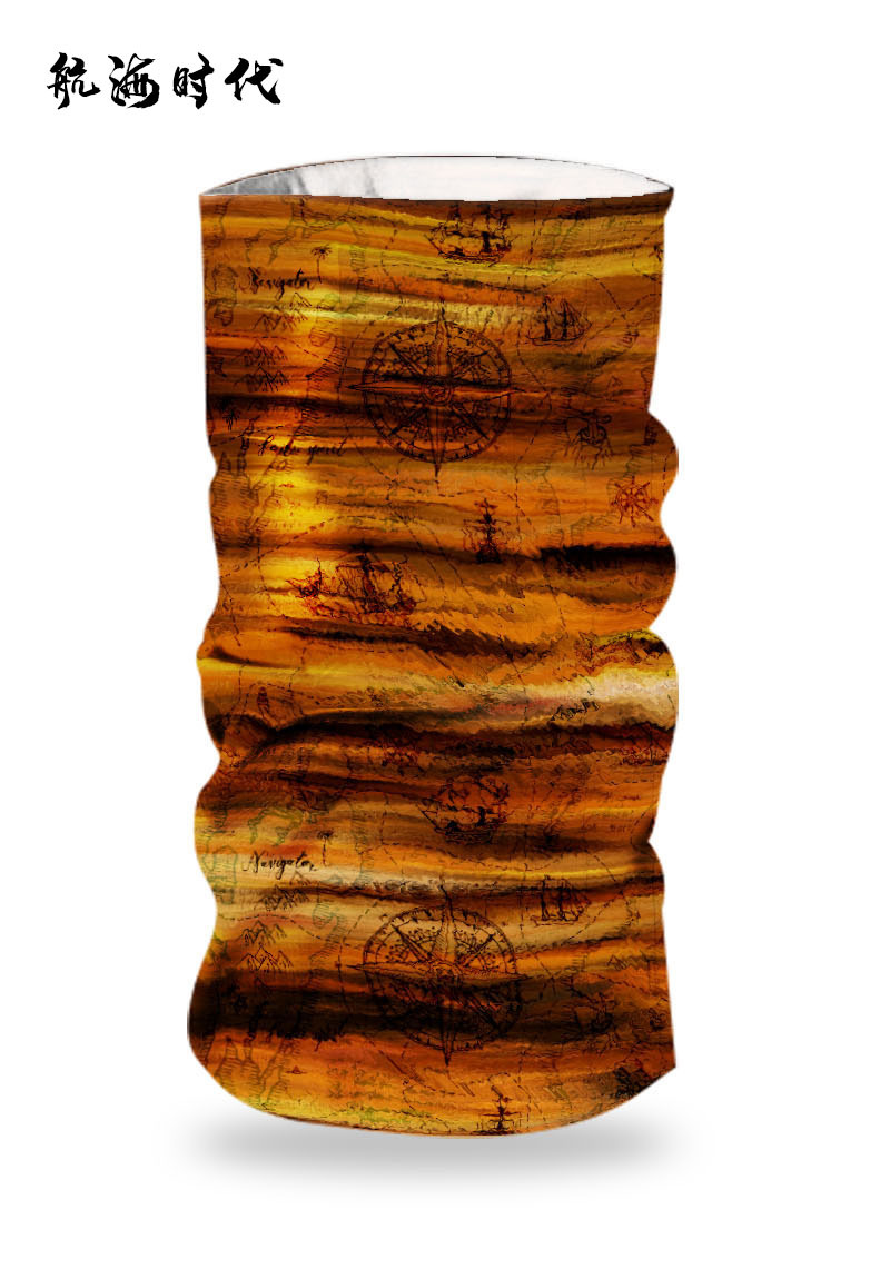 Cycling Face Mask Riding Scarf Sunscreen UPF50+ Ice Silk Seamless Neck Gaiter Men Bandana Headwear Headband Snood Mask Balaclava: Chocolade