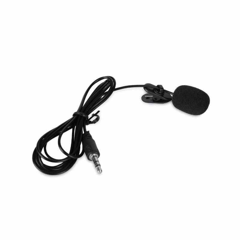 1PCS 3.5mm Clip Tie Collar Microphone For Lecture Teaching Conference Mini Microphone Headphone Lapel Lavalier Microphone Black