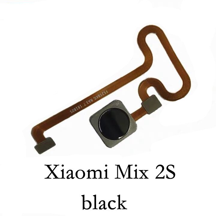 Home button fingerprint sensor flexible cable for Mi Mix 2 2s mobile phone repair accessories: Mix 2s Black