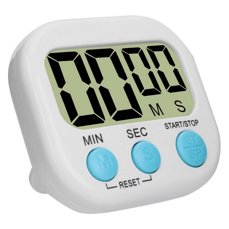 1PC Digital Kitchen Timer Big Digits Loud Alarm Magnetic Backing Stand with LCD Display for Cooking Baking Sports Games