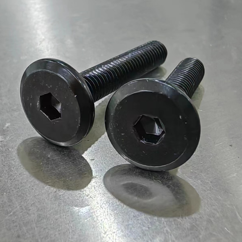 10/50/100 Stuks Cm Dunne Schroef M6 304 Roestvrij Staal Met Zwarte Torx Zes-Lob Ultra Dunne Platte Wafer Kop Schroef 40Mm