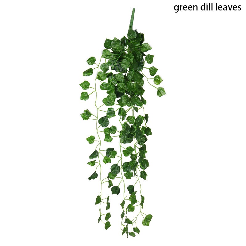 Vand græs eukalyptus plast kunstige planter palmeblad grøn plast blomst plante bryllup hjem pary dekoration bord dekorationer: E