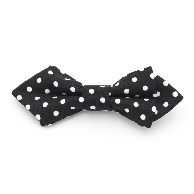 låve bowtie sikkerhetsnål 7 farger bølge punkt barn bowtie søt gutt bowtie