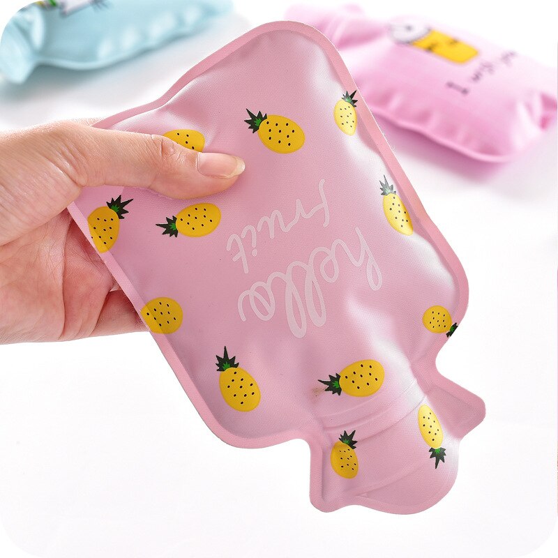 Bolsa de agua de dibujos animados para invierno, bolsa de agua para terapia de calor, calentador de manos, Mini bolsas de riego de bolsillo para estudiantes