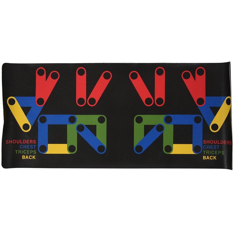 Soporte para flexiones Push Up Rack Board 9 en 1 herramientas de ejercicio para la construcción del cuerpo para hombres y mujeres soportes Push-Up para gimnasio entrenamiento corporal: Default Title