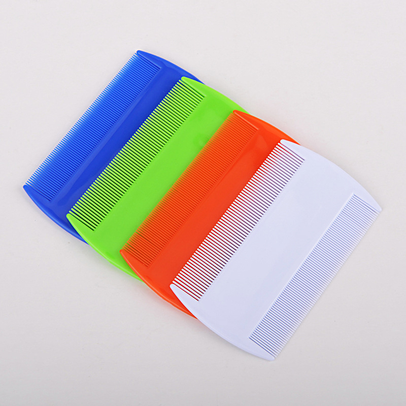 Double Sided Nit Fine Tooth Head Lice Hair Combs for Kids Pet Dog Cat Flea Plastic Hair Combs Brush Pet Hair Cleaning Supplies