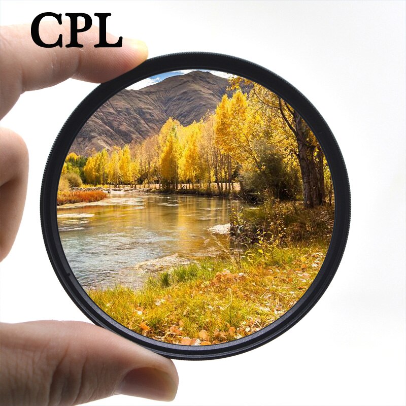 Knightx Cpl Polarisatiefilters Camera Lens Filter Voor Canon Sony Nikon 500d 1200d 50d 18-135 60d D70 49 52 55 58 62 67 72 77 Mm