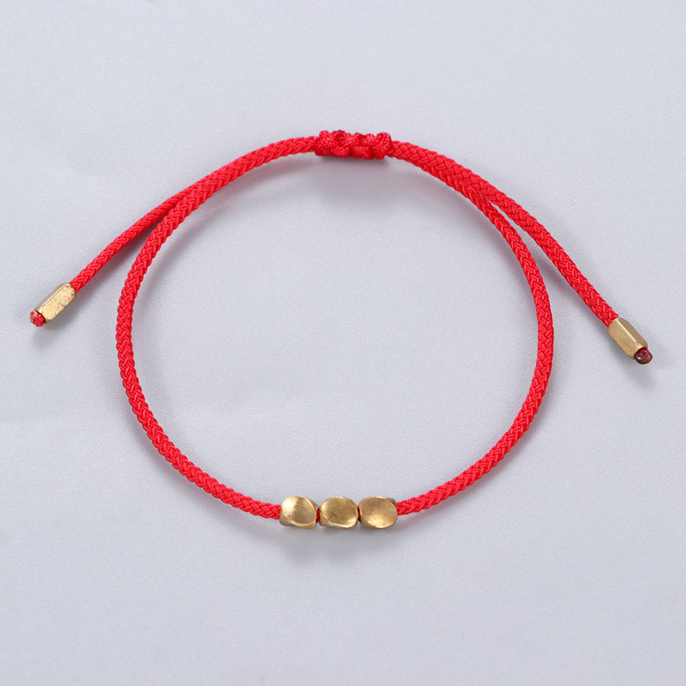 Handgemaakte Tibetaanse Boeddhistische Gevlochten Katoen Koperen Kralen Lucky Touw Armband & Bangles Voor Vrouwen Mannen Draad Armbanden: Style 6