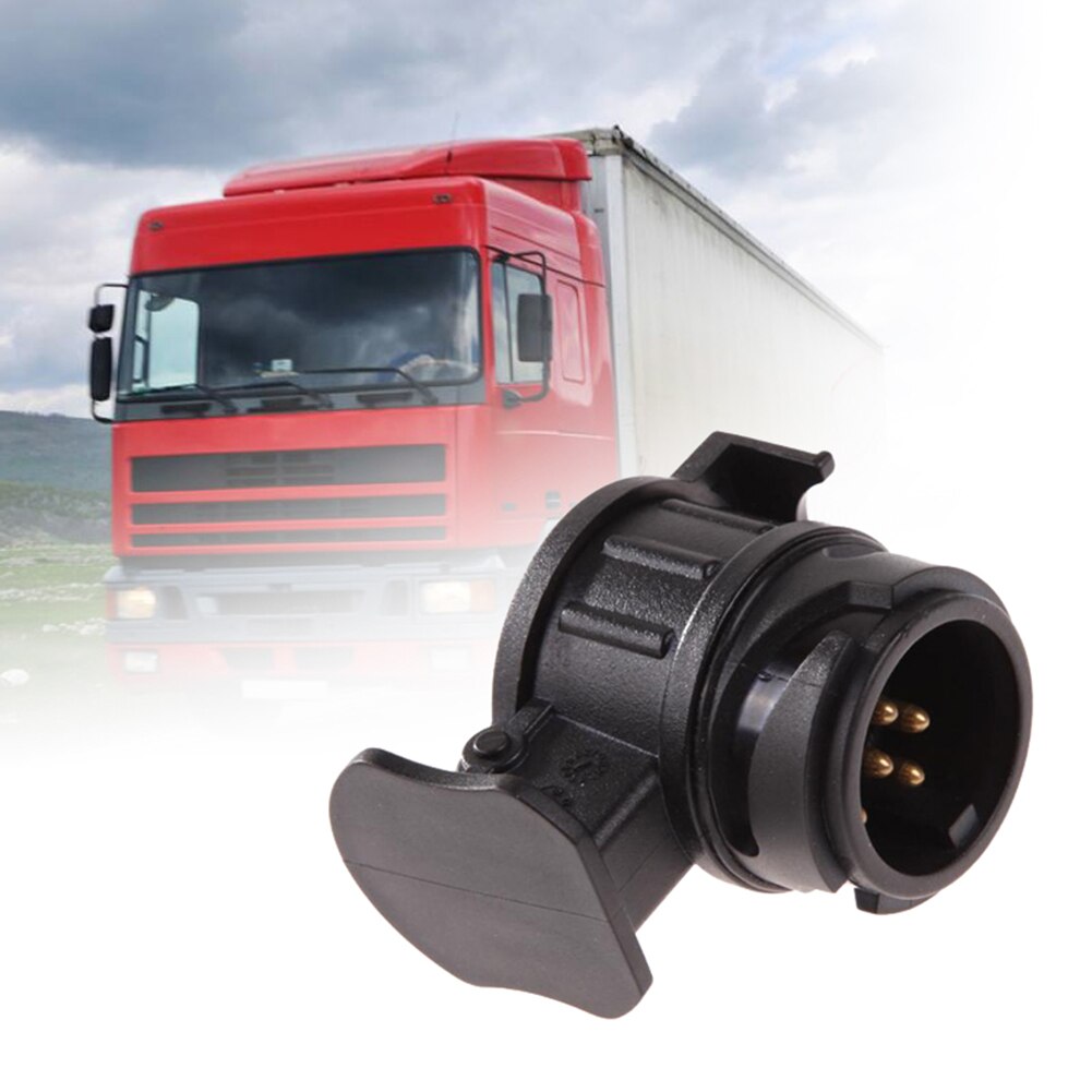 Durable 13 To 7 Pin Trailer Adapter Trailer Wiring Connector Socket Plug 12V Remolque Trailer Car Truck Caravan Accessories