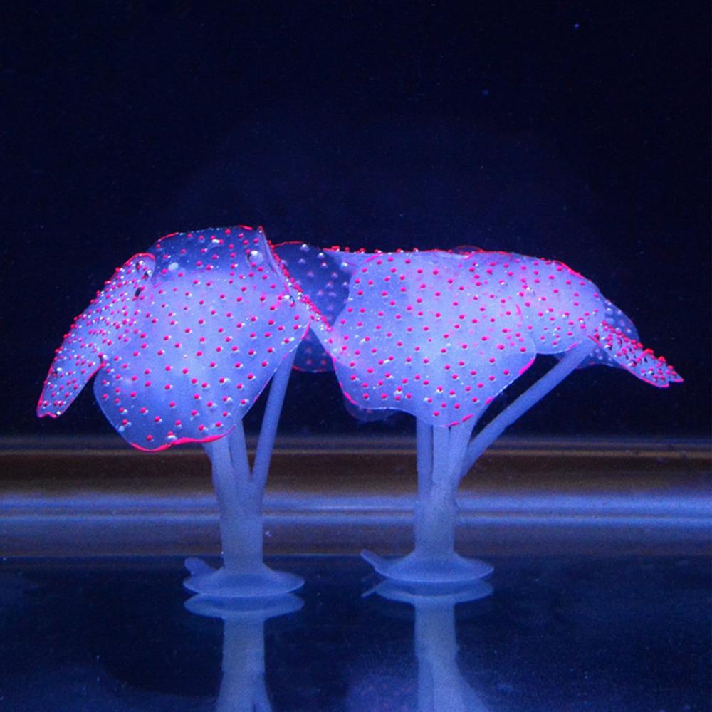 80! Aquarium lumineux en Silicone artificiel, méduse, poisson, ornement sous-marin, décor de maison