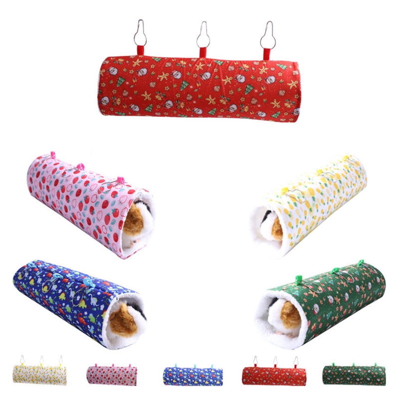 Furet Tunnel suspendu lit hamac, pour cochon d&#39;inde Rat jouant, couchage Durable Tunnel Tube coin cache polaire