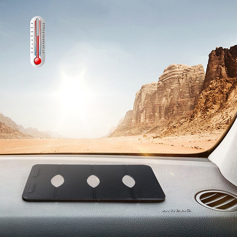Auto telefoonhouder universele multifunctionele opvouwbare auto middenconsole antislip opbergmat telefoonhouder