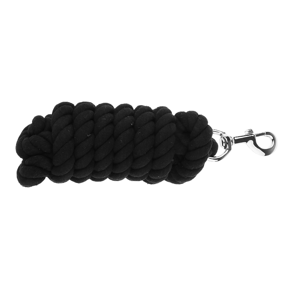 Cuerdas de caballo de plomo, Halters, armadura de algodón: Black