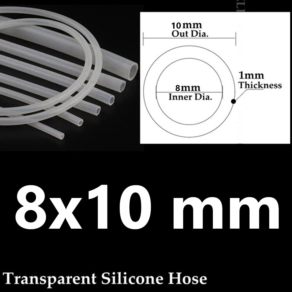 1 Meter, transparent silikon schlauch, flexibel gummi schlauch, PVC schlauch, durchmesser 4, 6, 8 10 12 14 16 18mm: 10 mm