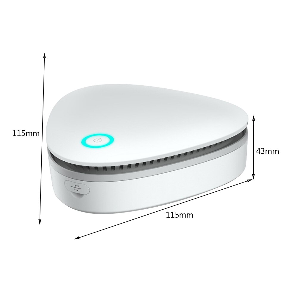 Mini Air Purifier Smart Fridge Freshen Air Cleaner Portable Ozone Anion Generator USB Rechargeable Kitchen Auto Home Clear: 02