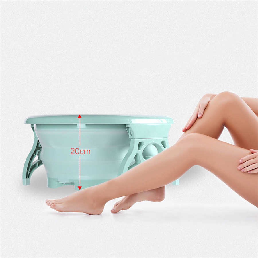 Foldable Foot Bucket Tub Massage Relaxing Foot Spa Bucket Washing Clothes Basin