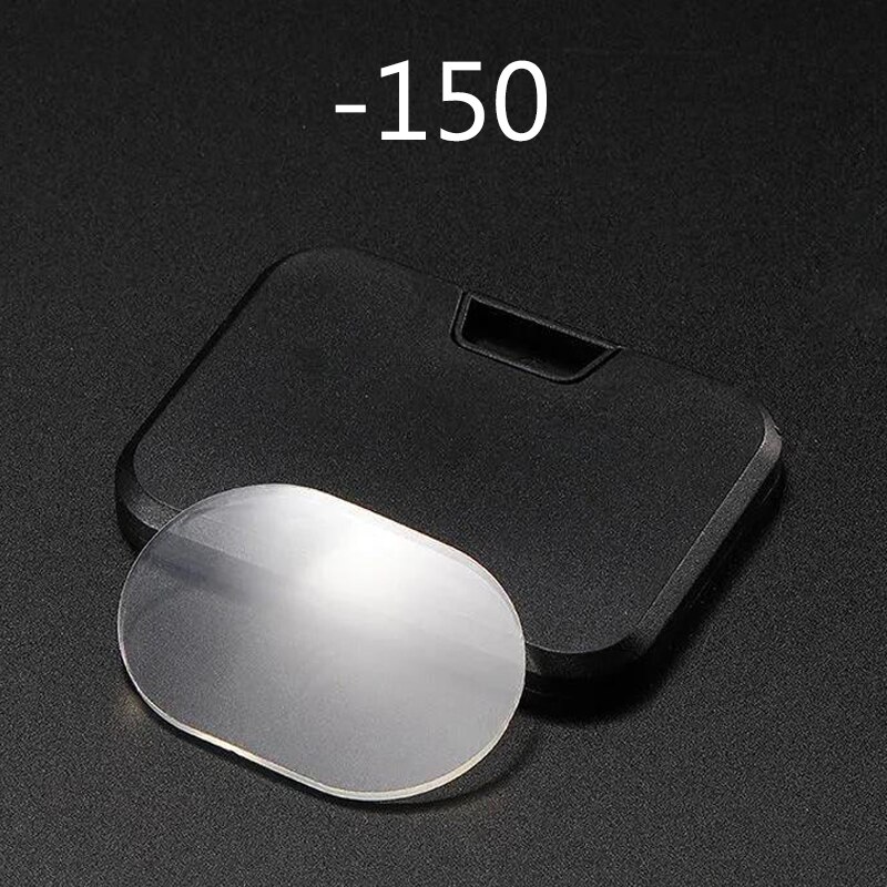 Isenghuo flytende silikon nærsynthet briller linse pinne-på nærsynt linser unisex ultralette bærbare gjenbrukbare kompakte bifokale linser: -150