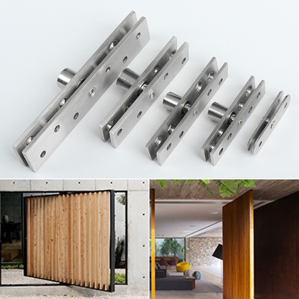 75mm-150mm Pivoting Hinge Gate Hinges Heavy Duty 360 Degree Rotation Up and Down Door hinges Stainless Steel Door Pivot Hinge