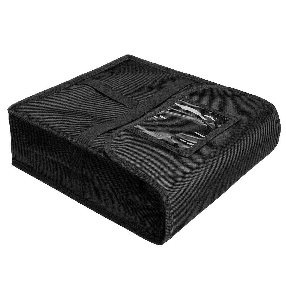 11 Inches Takeaway Pizza Bag Fresh Case Insulated Food Storage Container Portable Box Waterproof Wear Resistant Picnic: Black