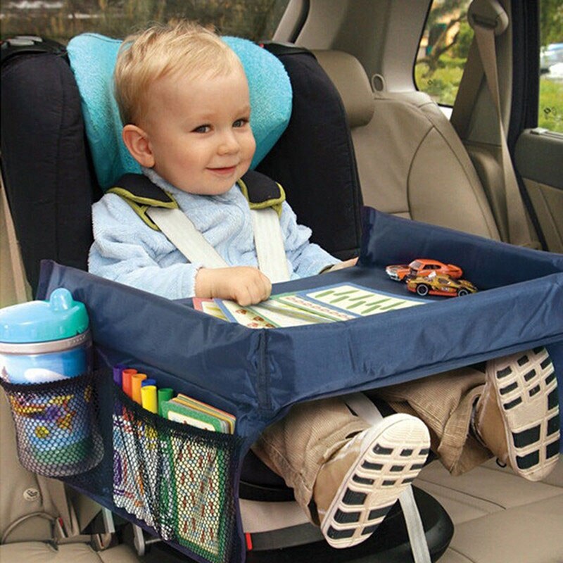 Baby Car Safety Seat Child Protection Tray Stroller Playpen Waterproof Portable Toy Table Kids Car Chair Food Rack for Babies