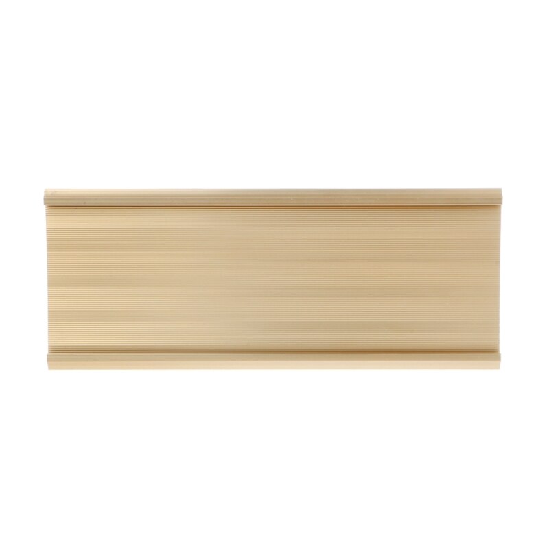Plaque porte-nom en alliage d'aluminium 9x24cm, Plaque en argent doré, pour bureau, école