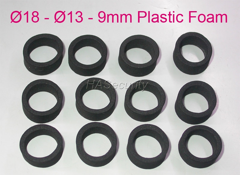 18-13-9mm (12 stks) plastic Schuim/Spacer voor CCTV LENs blok IR lichten bewakingscamera installatie montage
