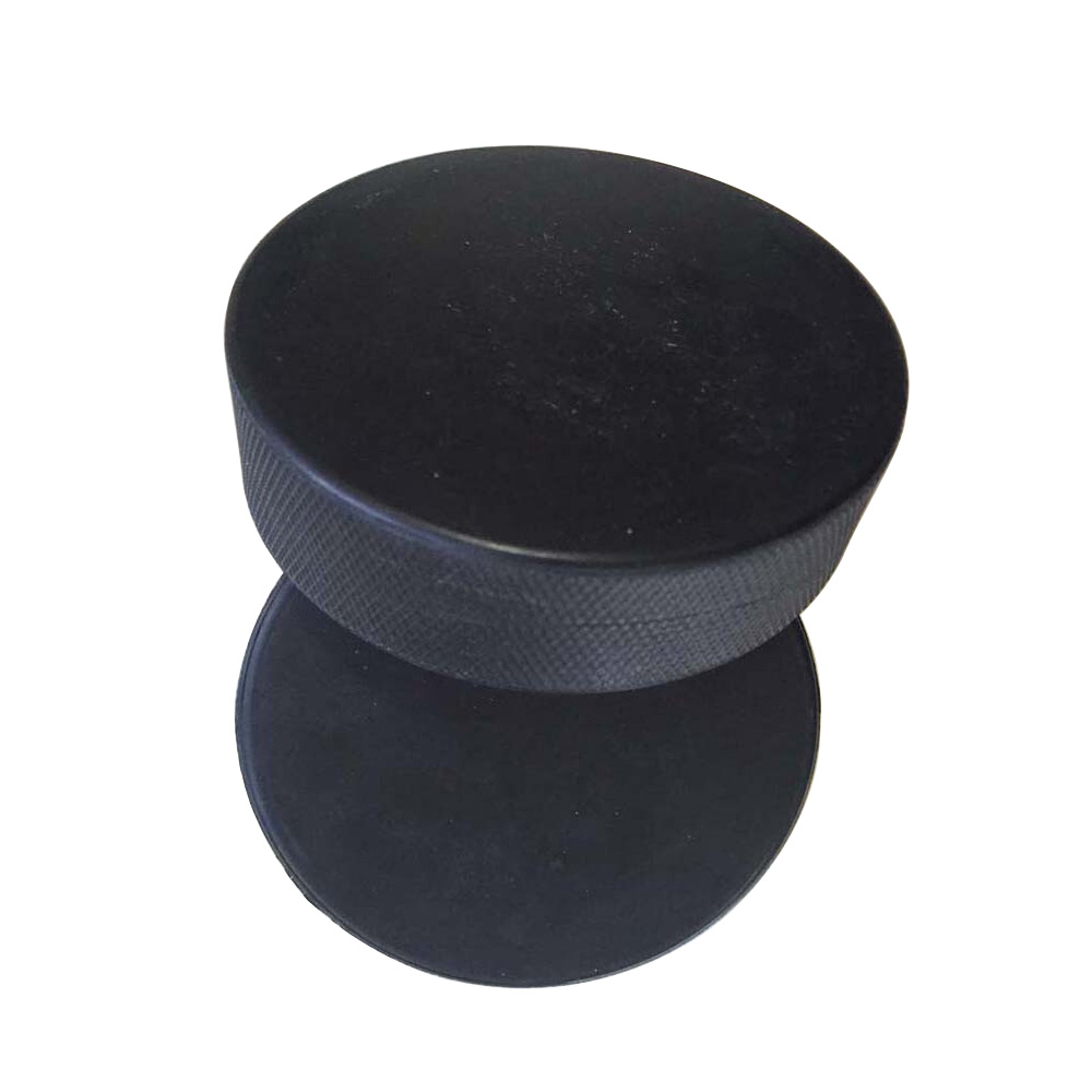 Black Hockey Puck Accessory Replacement Spare Rubber Sport Blank Official Regulation Practical