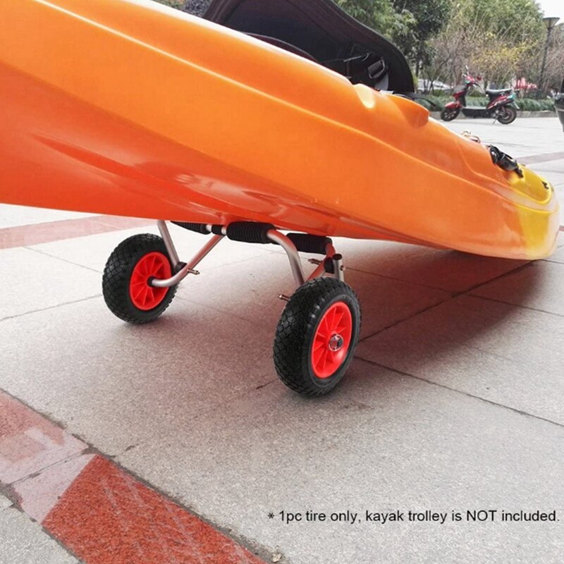 Puncture-Proof Tire Wheel for Boat Kayak Canoe Trolley Cart Replacement Tire Outdoor Water Sports Wheel