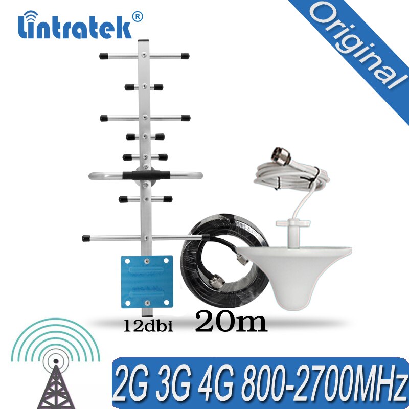 800-2700mhz Antenna Set for Signal Repeater Repeater GSM WCDMA DCS UMTS Amplifier 4G LTE 3dBi Omni Ceiling Antenna #35: 20m