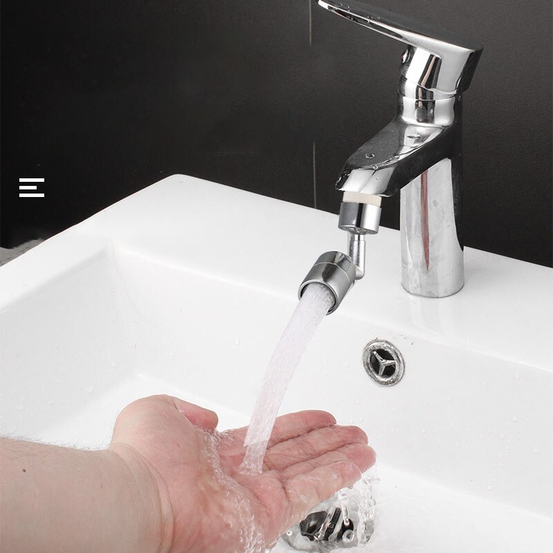 Water Tap 720 Graden Universal Swivel Kraan Splash-Proof Uitloop Waskolf Wassen Gezicht Wassen Verlengen Mondwater Artefact
