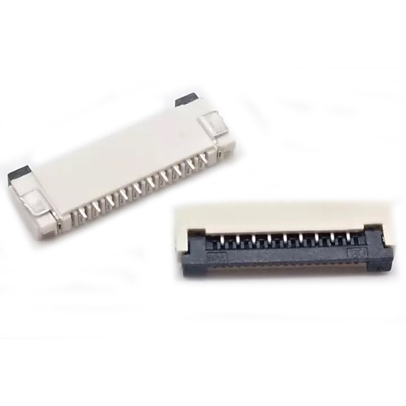 10 stücke 1mm Tonhöhe Unter Clamshell Buchse FPC FFC Flach Kabel Stecker 4P 5P 6P 8P 10P 12P 14P 16P 20P 22P 24P 30P 34P