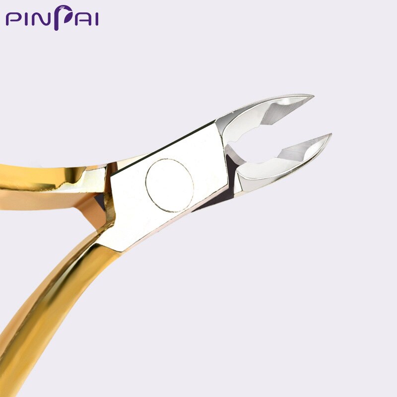Pinpai Stainless Steel Nail Cuticle Scissor AAA HL 501 Gold Cuticle Nippers Manicure Remover Vietnamese Cutter Tool
