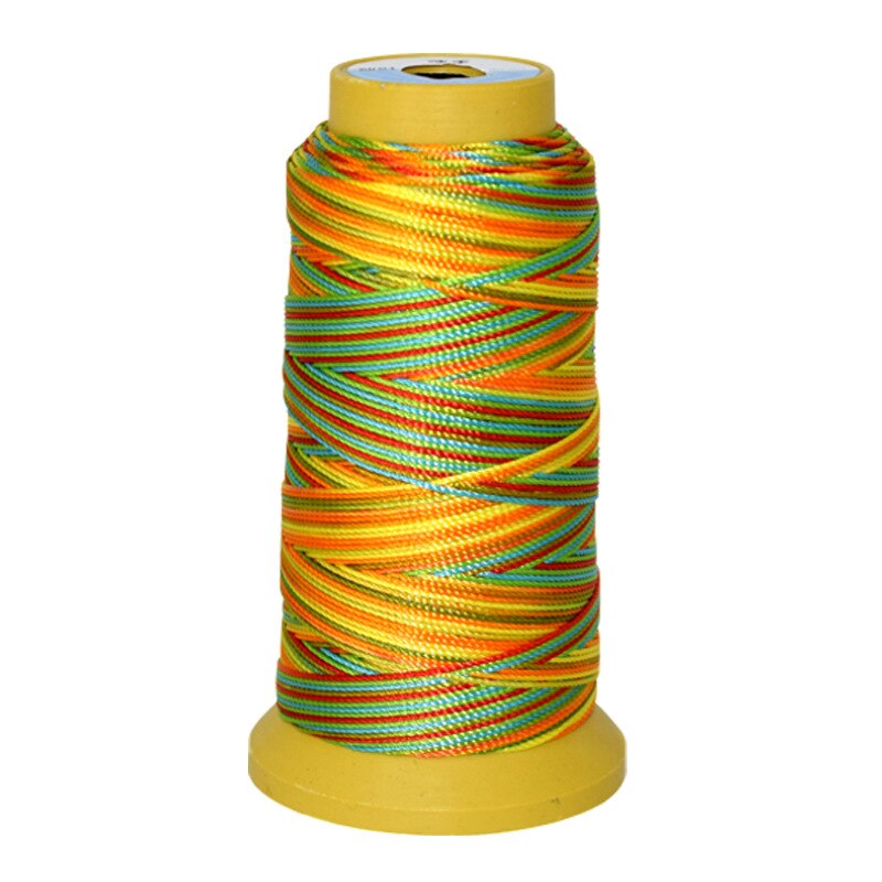 4 Stks/partij Kleurrijke Draad Polyester Diy Armband Ketting Draad Kwastje Lijn Gevlochten Naaigaren: 0.2mm 1000m