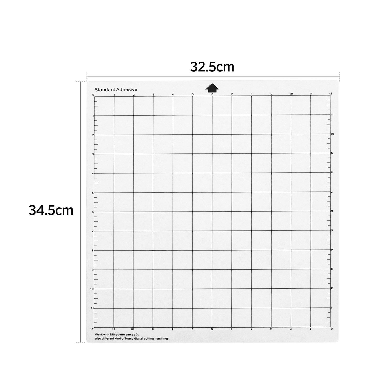 Tapis de découpe de remplacement Transparent PP, 1/3/5/10 pièces, tapis adhésif avec mesure 12 pouces pour traceur de Silhouette Cameo