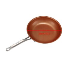 Til messing gryde + keramisk non-stick gryde + mælk & suppe gryde + stegepander stegepander 22/24/26/28cm gryde non-stick gryderedskaber: 26cm