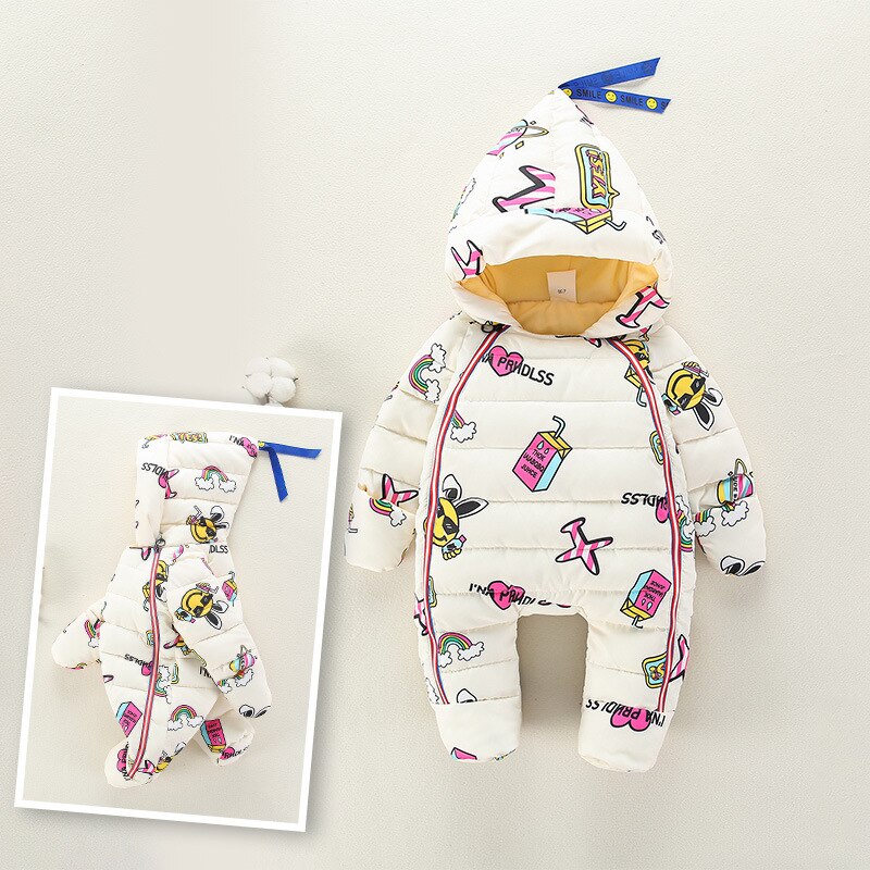 0-24M Russian Winter Snowsuit Boy Baby Jacket Outdoor Infant Clothes Girl Boys Kids Jumpsuit Warm Baby Clothes