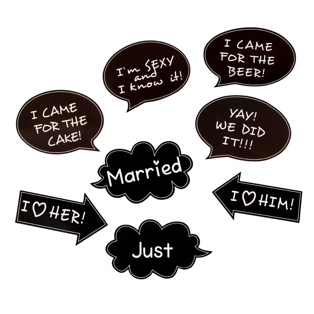 FENGRISE Photo Booth Props Bruiloft Decoratie Team Bruid Bruidegom Schoolbord Photobooth Bruids Douche Bruiloft Evenement Feestartikelen