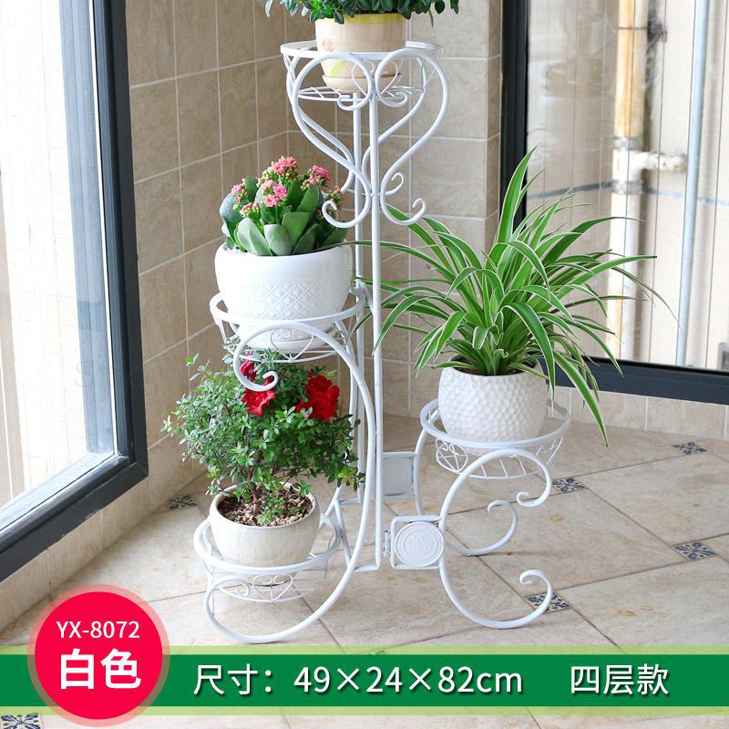 Europese bloemenrek ijzeren kunst meerlaagse vloer balkon binnen woonkamer groene lotus hanger orchidee potrek: Model 2