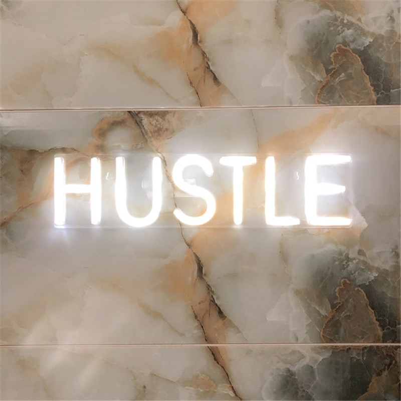 Hustle neon skilt nyhed lys store neon væg skilte til hjemmet spil værelse indretning soveværelse piger pub hotel cocktail rekreative
