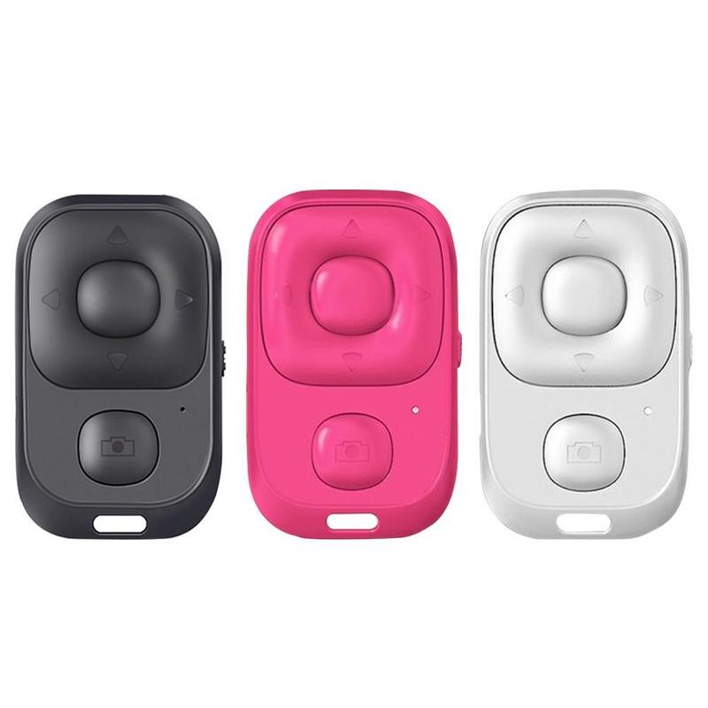 Mini kabellos Selfie RC Bluetooth-kompatibel Verschluss drehen Kamera Taste Telefon selbst-Timer Regler Seite Freisetzung X2G7: Schwarz