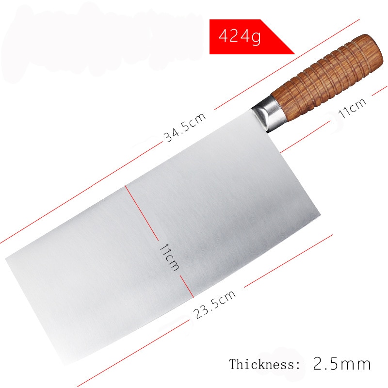 SHUOJI 9 Inch Blade Kitchen Knife 4Cr13mov Stainless Steel Kitchen Slicing Knives Razor Sharp Restaurant Chef Tools Africa Wood