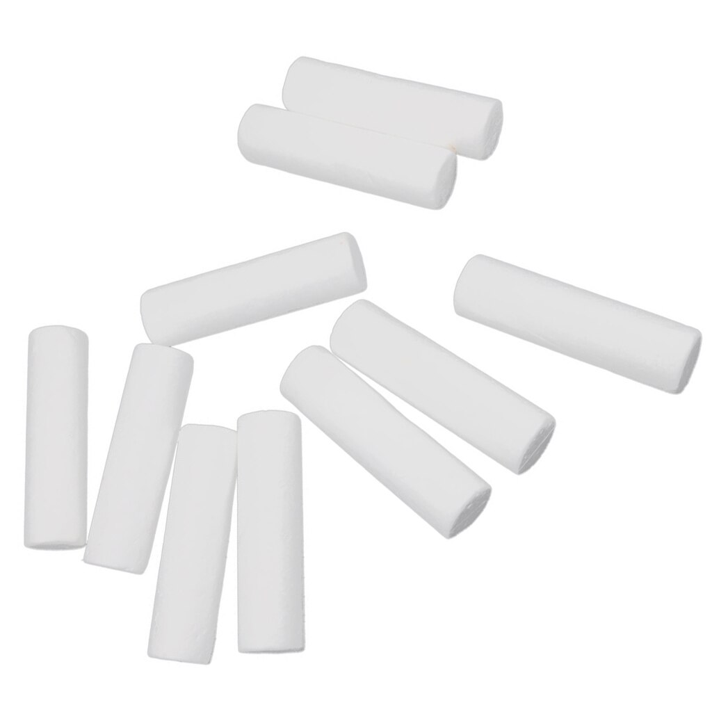 Pakke  of 10 hvid modellering håndværk polystyrenskum styrofoam cylinder søjle 12cm ornamenter diy børn håndværk