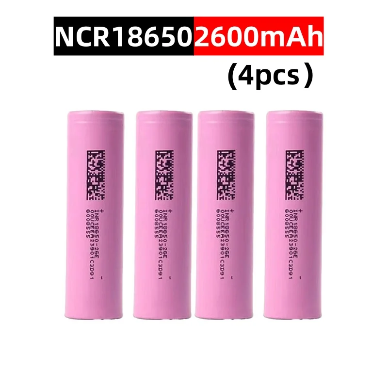 Factory Direct Brand A Grade INR 18650-26E Battery 3.7V 2600mAh Rechargeable Lithium Ion Battery 18650 Bulk Sales: GRAY