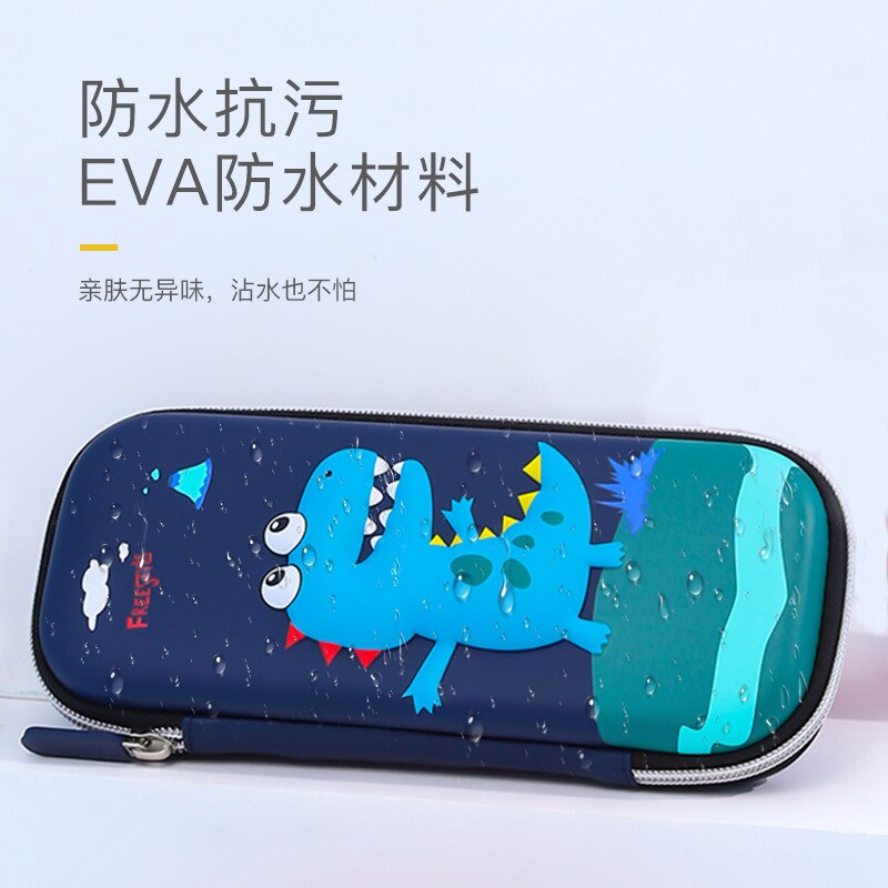 Eva Kleine Dinosaurus Dier Etui Cartoon Leuke Student Leren Briefpapier Doos Grote Capaciteit Etui