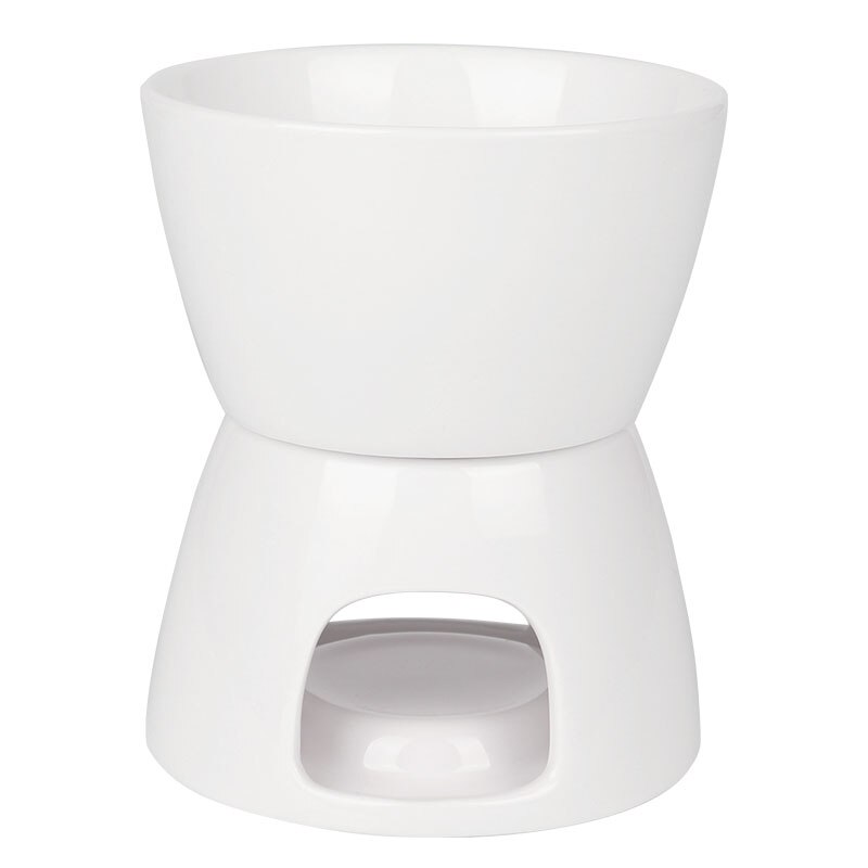 mini fonduta impostato con candela/forchetta costume ceramica fonduta pentola svizzero il formaggio cioccolato fusione pentola calda fonduta impostato con forchetta