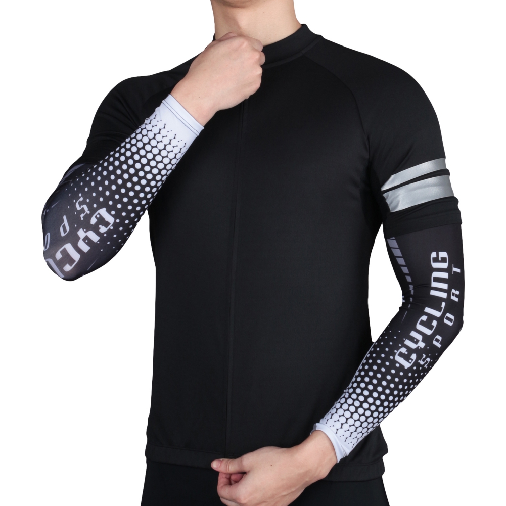 1 para rękaw kolarski na rękę dorosłych odprowadzanie wilgoci oddychająca fajne parasolka ochrona łokcia działa naramiennik